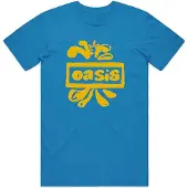 Ginza.se Oasis: Unisex T-Shirt/Drawn Logo (Sapphire Blue) (X-Large)