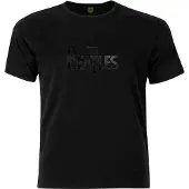 Ginza.se The Beatles: Unisex T-Shirt/Drop T Black-On-Black (Black) (Hi-Build) (Small)
