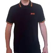 Ginza.se AC/DC: Unisex Polo Shirt/Classic Logo (Black) (Large)