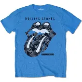 Ginza.se The Rolling Stones: Unisex T-Shirt/Steel Wheels (Iris Blue) (Small)