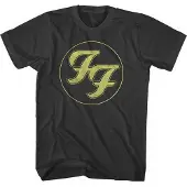 Ginza.se Foo Fighters: Unisex T-Shirt/Gold FF Logo (Charcoal Grey) (Small)