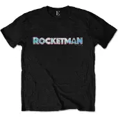 Ginza.se Elton John: Unisex T-Shirt/Rocketman Movie Logo (Black) (Large)