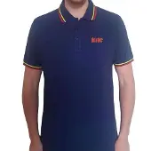 Ginza.se AC/DC: Unisex Polo Shirt/Classic Logo (Navy Blue) (Small)