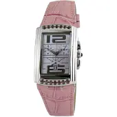 Chronotech Ct7018b02 Rosa Läderklocka