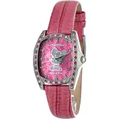 Chronotech Hello Kitty Rosa Läderklocka Chct7094ss37ac