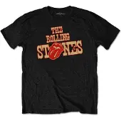 Ginza.se The Rolling Stones: Unisex T-Shirt/Wild West Logo (Black) (Large)