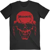Ginza.se Megadeth: Unisex T-Shirt/Vic Hi-Contrast Red (Black) (X-Large)