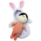 Manhattan Toy Snuggle Baby Doll & Hooded Bunny Sovsck