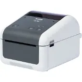 Brother TD-4520DN - Etikettskrivare - direkt termisk - Rulle (11,8 cm) - 300 x 300 dpi - upp till 152 mm/sek - USB 2.0, LAN, seriell - grå, vit