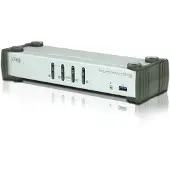 Aten CS1914 KVMP Switch - Omkopplare för tangentbord/video/mus/ljud/USB - 4 x KVM/ljud/USB - 1 lokal användare - skrivbordsmodell