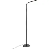 QAZQA Design golvlampa svart inkl. LED med touch-dimmer - Palka