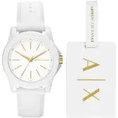Giorgio Armani Analog klocka guld / vit