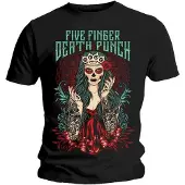 Ginza.se Five Finger Death Punch: Unisex T-Shirt/Lady Muerta (Black) (Medium)