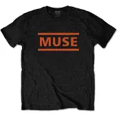Ginza.se Muse: Unisex T-Shirt/Orange Logo (Black) (Small)