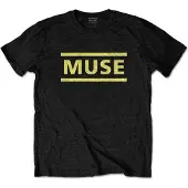 Ginza.se Muse: Unisex T-Shirt/Yellow Logo (Black) (Small)
