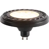 LUEDD GU10 Dimbar LED AR111 Svart 8W 600lm 2700K