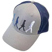 Ginza.se The Beatles: Unisex Baseball Cap/Abbey Road Figures (Grey & Navy Blue) (2-Tone)
