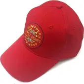 Ginza.se The Beatles: Unisex Baseball Cap/Sgt Pepper Drum (Red)