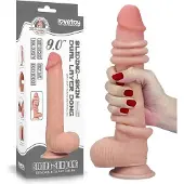 Lovetoy Sliding Skin Dual Layer Dong 9"