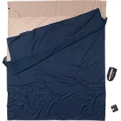 Cocoon - Lakanpåse - Coton Egypt Rectangulaire Double Khaki/Tuareg för UnisexBomull - Marinblå