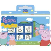Multiprint Peppa Pig, Stämpelset för barn, 3 År, Giftfri, Multifärg