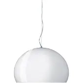 Kartell Design pendellampa FL/Y, dimbar, Vitt / opal, Vardagsrum / matsal, Syntetmaterial, Design, Pendellampa