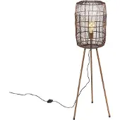 QAZQA Modern golvlampa stativ koppar - Redo