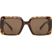 Versace Square Womens Havana mörkbruna solglasögon