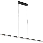 QAZQA Design Hänglampa Svart inkl LED med Touch-dimmer - Platina