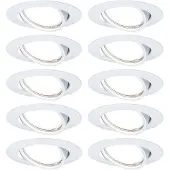 Paulmann Spotlights , Base, dimbara, Vit, Vardagsrum, Metall, Modern