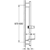 GROHE 26603DC0, 900 mm, Tyskland