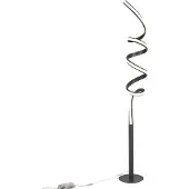 QAZQA Design golvlampa svart inkl. LED och dimmer - Twisted