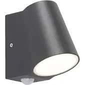QAZQA Utomhuslampa antracit med rörelsesensor inkl LED - Uma