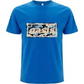 Ginza.se Oasis: Unisex T-Shirt/Camo Logo (Blue) (Small)