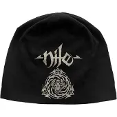 Ginza.se Nile: Unisex Beanie Hat/Scarab Logo (Black)