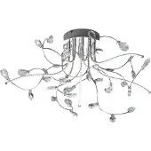 HELL LED taklampa Crystal, Förkromad / silver, Vardagsrum / matsal, Metall, Modern, LED-taklampa