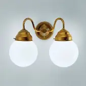BERLINER MESSINGLAMP Vägglampa LARRY, dimbar, Mässing / guld, Hall, Mässing, Antik, Vägglampa, vägglampa inomhus