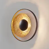 Holländer Design vägglampa Satellite, Mässing / guld, Vardagsrum / matsal, Metall, Design, Vägglampa, vägglampa inomhus