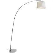 Aluminor Båglampa ARC, Vitt / opal, Vardagsrum / matsal, Golvlampa