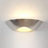 Holländer Uplight vägglampa MATTEO, dimbar, Förkromad / silver, Vardagsrum / matsal, Keramik, Modern, Vägglampa, vägglampa inomhus