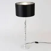 Holländer Design bordslampa Cancelliere Rotonda, Förkromad / silver, Vardagsrum / matsal, Textil / tyger / siden, Design, Bordslampa