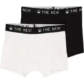 The New Boxershorts - 2-pack - Noos - Svart/Vit - - 15-16 år (170-176) - Boxershorts