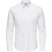 Only & Sons Skjorta 'ONSCaiden' vitmelerad