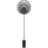 Forestier Golvlampa , Oyster, Svart, Vardagsrum, Metall, Design