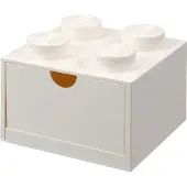 LEGO Förvaringslåda - 4 Knoppar - 15x15x9 - Vit - - One Size - Låda