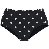 LASCANA Bikiniunderdel svart / vit