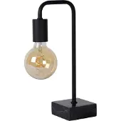 Lucide Bordslampa Lorin, Svart, Vardagsrum / matsal, Metall, Bordslampa