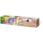 SES Creative Eco fingerpaint trendy, Blå, Rosa, Violett, Gul, Giftfri, Tvättbar, Glutenfri, 110 ml