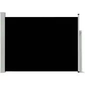 vidaXL Infällbar sidomarkis 120x500 cm svart