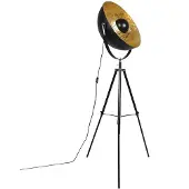 QAZQA Industriell golvlampa stativ svart - Magna 50 Eglip